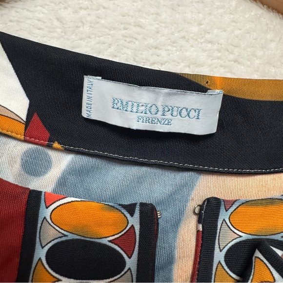 Emilio Pucci Multicolor Abstract Print Mini Dress - Picture 5 of 10